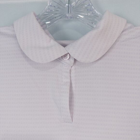 Nike Dry Victory Textured Sleeveless Golf Polo Womens Large Light Purple CI9809 - Picture 9 of 16